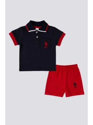 Erkek Bebek 2 Lı Kısa Kol T-shırt Takım - Lacivert