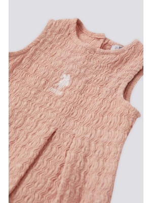 US POLO KIZ BEBEK PEMBE ELBİSE