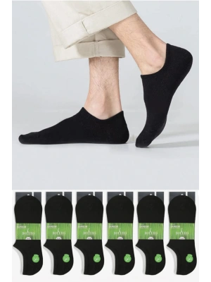 6lı Silikonlu-dikişsiz-bambu Sneaker(görünmez) Çorap