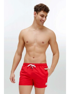Erkek Kırmızı Orta Boy Deniz Şortu 22006
