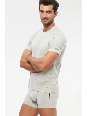 Erkek Penye Likra Compact Kısa Kol 0-yaka T-shirt 2 Li