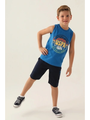 Erkek Çocuk Bermuda Takım - Cobalt