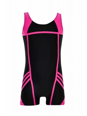 ŞORTLU SPORCU KIZ ÇOCUK YÜZÜCÜ MAYO