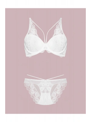 Kadın Siyah Destekli Danteli Büstiyer Takım Set 4426