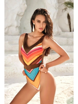 Çok Renkli V Yaka Mayo