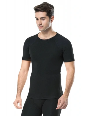 ERKEK TERMAL KISA KOL ÜST İÇLİK SİYAH OUTDOOR T-1300