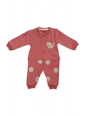 Kız Bebek Çıtçıtlı Uzun Kollu Ayaksız Tulum