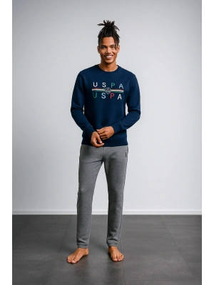 U.S. Polo Assn. Erkek %100 Pamuk 2 İplik Dokuma Ev Giyim Pijama Takım 18822