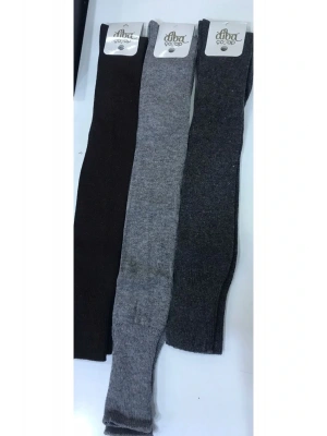 3 Adet Lambswool Yün Kışlık Kadın Diz Çorap