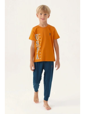 Erkek Çocuk, Lisanslı, USPA, Lacivert, T-shirt 2li Takım