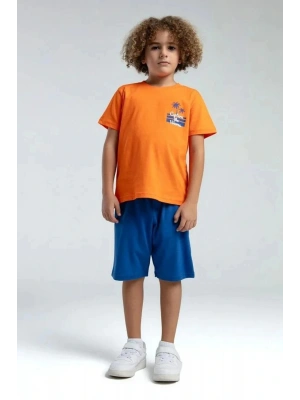ERKEK ÇOCUK BERMUDA TAKIM - TURUNCU