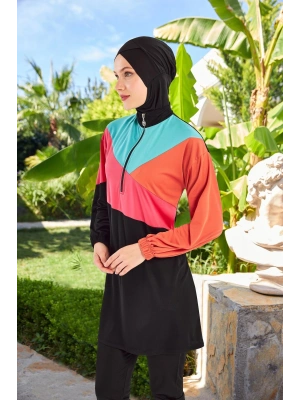 MDB 3127 Perla Uzun Kollu Tesettür Mayo