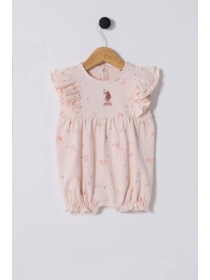 U.S. Polo Assn. Kız Bebek Pembe Tulum