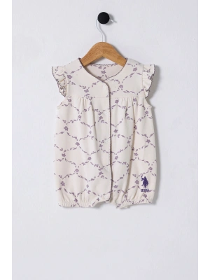 U.S. Polo Assn. Kız Bebek Beyaz Tulum