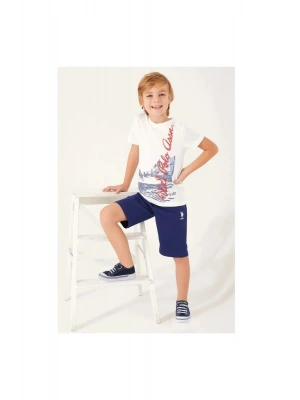 U.s. Polo Assn 1357 Picture Signature Detail Erkek Çocuk Bermuda Takım