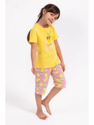 Lemon Girl Sarı Kız Çocuk Kapri Takım