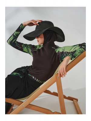 Reglan Kol Dik Yaka Tesettür Mayo