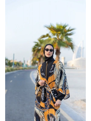 Pantolonu Desenli Tesettür Mayo