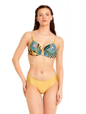 Bej Leopar Desen Drapeli Kaplı Takımı