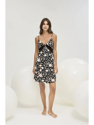 16418 KADIN İNCE ASKILI KISA GECELİK