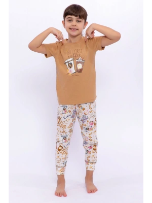 But First Kahverengi Kız Çocuk Pijama Takımı