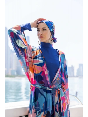 Manolya Desenli Tesettür Mayo