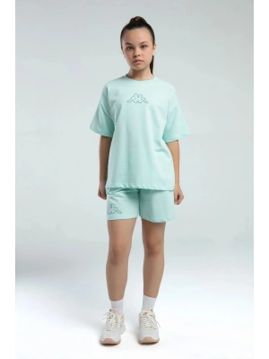 Kız Çocuk Yeşil Şort Takım