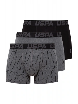 - Erkek Siyah - Antrasit -baskılı 3 Lü Boxer