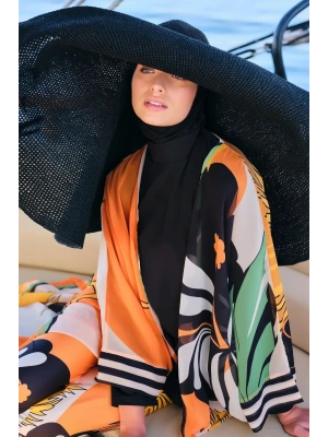 Pamelo Desenli Tesettür Pareo