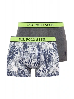 Erkek Baskılı-gri 2li Boxer