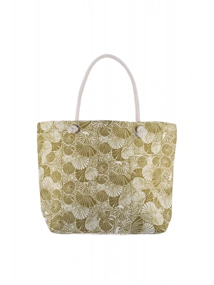 Kadın Fermuarlı Plaj Çantası Desenli Plaj Çantası Günlük Çanta Piknik Çantası Y25670-01