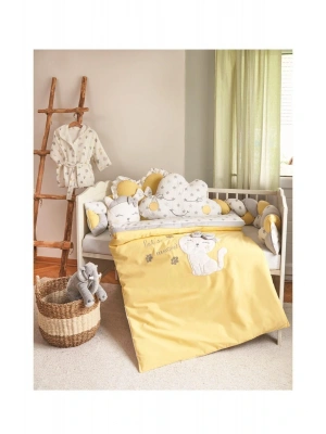 Kız Bebek Cute Cat Saç Örgü Mobilya Uyku Beşik Seti