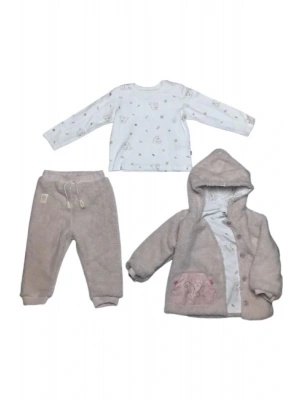 Pretty Moments 3Lü Bebe Takım 73339 Ecru Pink