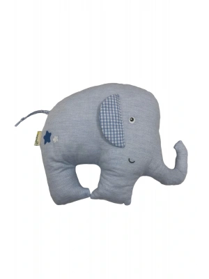 Biorganic Chubby Elephant Yastık 72227 Mavi