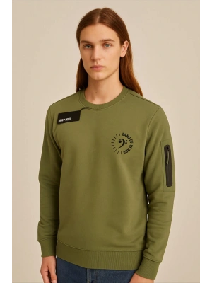 Yeni Sezon O Yaka Rahat Form Erkek Sweatshirt