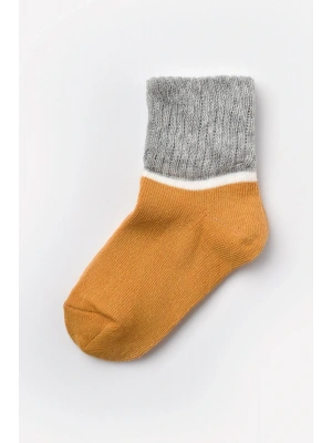 Kız Çocuk Organic Soket Çorap Turuncu