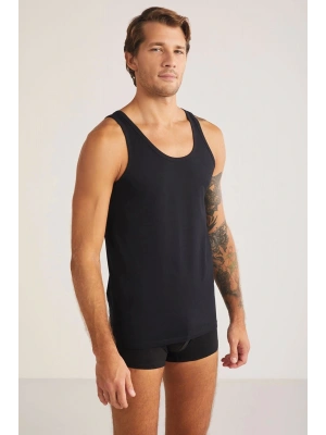 Scott Askılı 2li Basic Erkek Atlet - Siyah