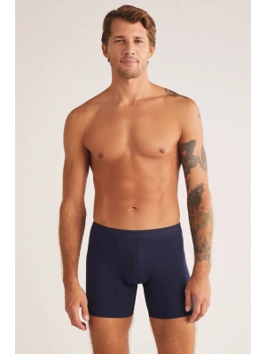 2li Boxer Arsenal Düz Uzun Boy Modal Pamuk Likralı Erkek Boxer