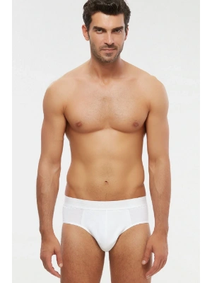 Cuba Pamuklu 2li Beyaz Erkek Slip