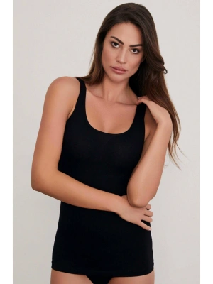 Kadın Siyah Kalın Askılı Atlet-611