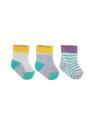 Biorganic Rainbow Unisex 3lü Çorap 68406 Kız