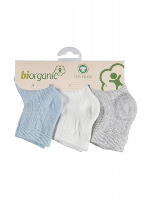 Desenli Basic 3lü Bebek Çorabı 68344