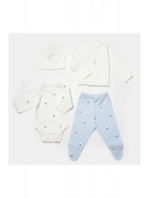 Love Floral Prematüre 4lü Hastane Çıkış Seti 82063