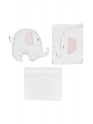 BİBABY SOMON RENK FİLLİ BEBEK PİKE  TAKIMI