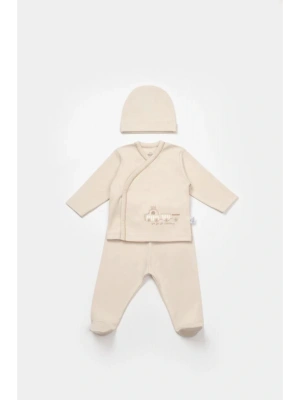 Bimini Canvas Trains Boy 3lü Set 73349 Latte