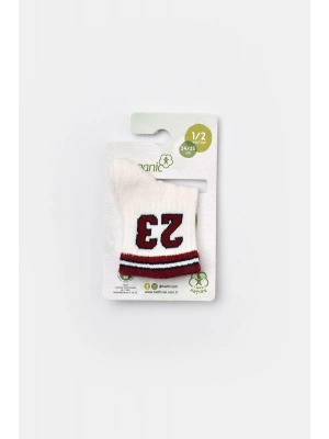 Çocuk Organic Soket Çorap Ekru