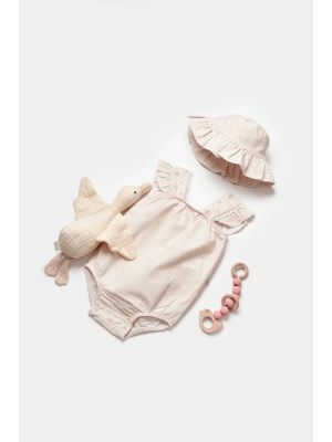 Sweet Garden Ekru Şort Tulum