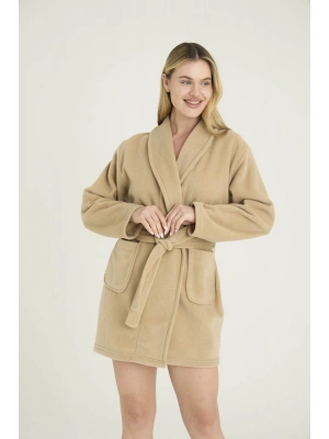 Kadın Sabahlık Düz Polyester Şık Tasarım