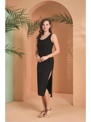 Kadın Siyah Elbise 27024