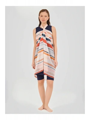 Çizgi Desenli Etek Pareo DLX-7088